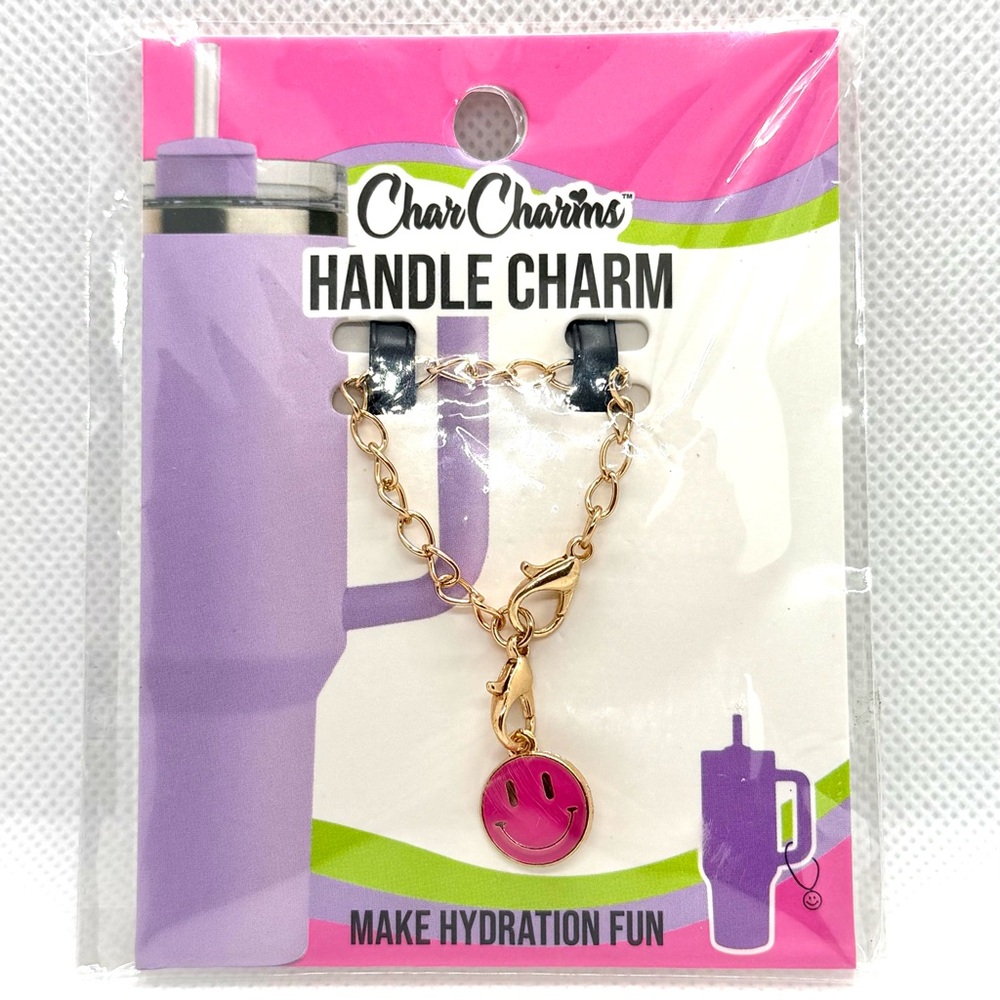 Char Charms Handle Charms Smiley Face. New.